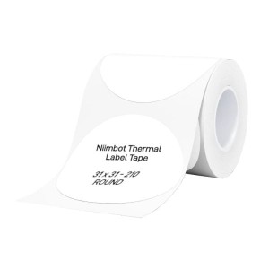 NIIMBOT B1/B21/B3S Thermal Label 31x31mm – 210 Labels Per Roll – White Round