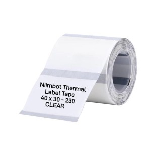 Niimbot B21/B31S – 30*40mm Thermal Label Tape – Transparent