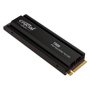 Crucial T500 1TB M.2 NVMe SSD with Heatsink– Black