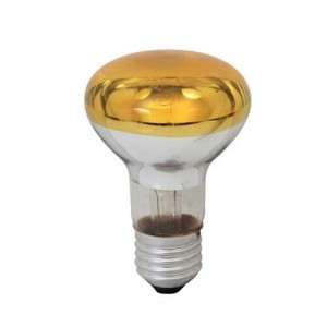 EUROLUX E27 Reflector  Lightbulb - 60w / Yellow / R63