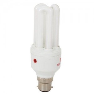 EUROLUX B22 CFL Lightbulb - 15w / Day and Night Sensor 