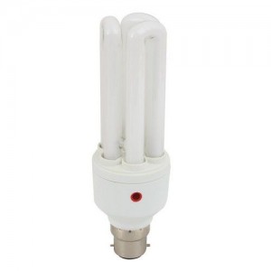 EUROLUX B22 CFL Lightbulb - 20W / Cool White / Day and Night Sensor 