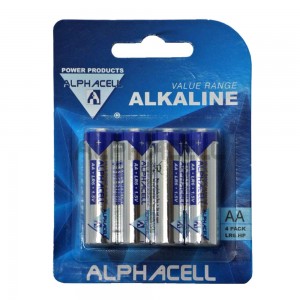 Alkaline VALUE AA LR6 4pc -CARDED