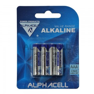 Alkaline VALUE AAA LR3 4pc -CARDED