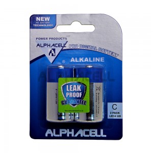 Alkaline PRODIG C LR14 2pcALPHACELL CARDED