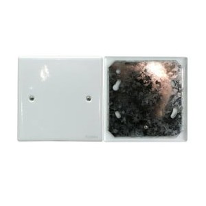 SWITCH BLANK COVER 4X4-Steel(white)