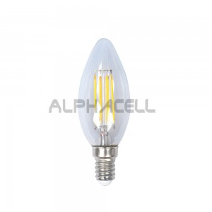 E14 Candle 4w Coolwhite CLEARFilament KRILUX