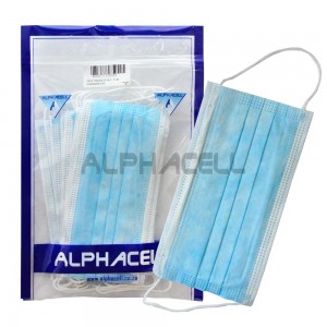 FACE MASK - 3 ply disposable blue- 10 PIECE