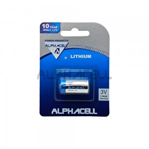 ALPHACELL CR123A Lithium Battery - 3V