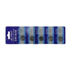 Lithium Coin Battery CR1616 - 5 pieces