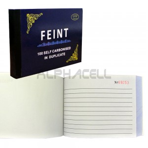 Book Feint Self-Carbonized 100duplicate - V-A6-F