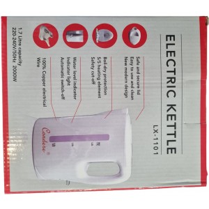 KETTLE LX1101 WHITE 1.7LCORDED(not cordless)