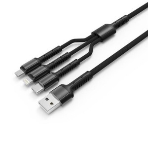 CABLE - CHARGING LDNIO 3 in 1 -LC53 3.4A 1.2m