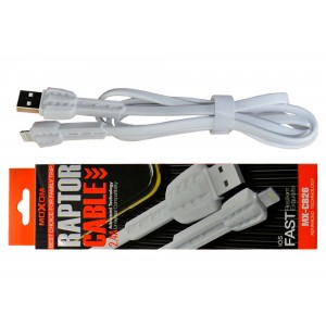 CABLE - USB MOXOM - IOSRAPTOR 2.4A White CB26