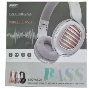 Headphones Wireless Moxom GREY-WL21