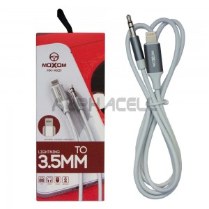 ADAPTOR - Moxom Lightning to3.5mm AUX AX21 WHITE