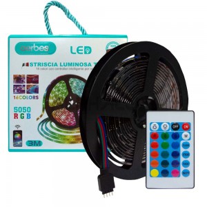 STRIP LIGHT KIT USB - 3 metre - RGB - 16 Colours