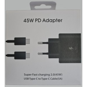 Fast Charging 45W Travel PD Adapter USB Type C to Type C
