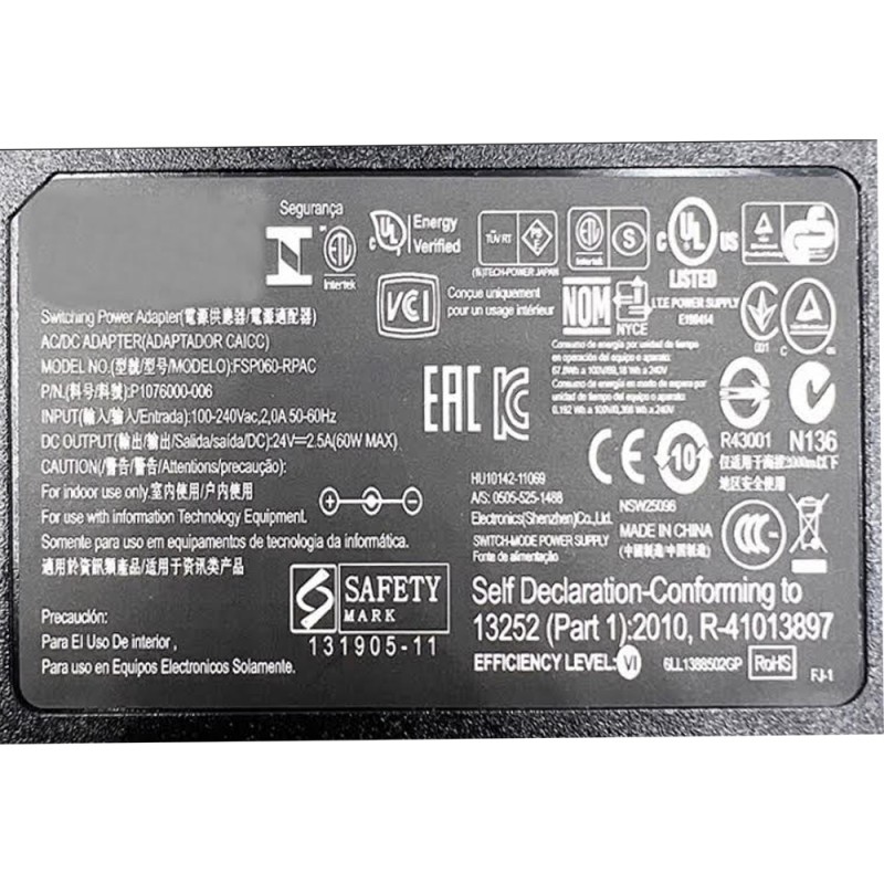 Generic Zebra PSU - P/N: P1076000-006 - GeeWiz