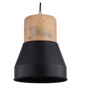 Pendant Lighting Contemporary Range W3 - Black / Wood
