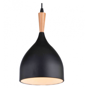 Pendant Lighting Contemporary Range W1 - Black/Wood