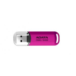 Adata C906 Compact 64GB USB2.0 Flash Drive - Pink