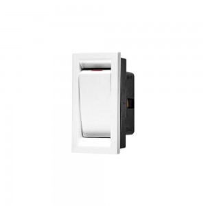 Decorduct 20A On/Off Switch - 50mm x 25mm - White