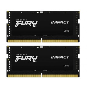 Kingston Fury Impact 32GB (2x16GB) DDR5-6000 CL38 SODIMM Kit - 1.35V