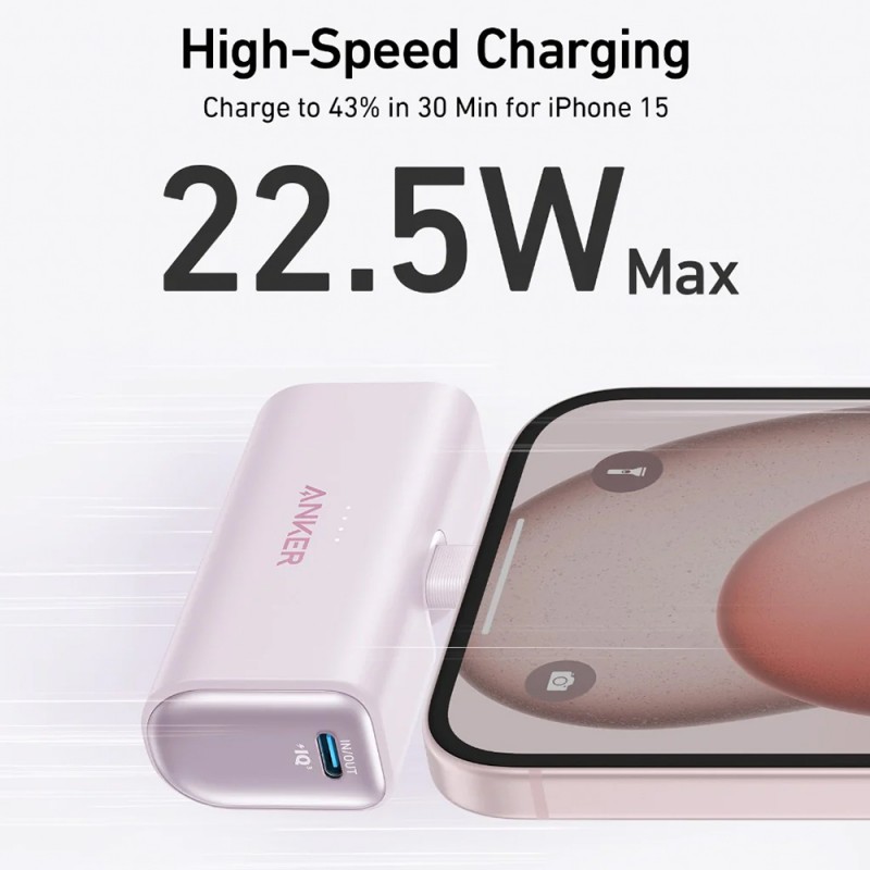 F*R様 【2個】Anker Nano Power Bank MagGo Sli Anker Nano Power Bank - 22.5W / 5000mAh / Built-In USB-C Connector