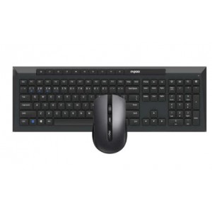 Rapoo 8210M Multi-mode Wireless Keyboard and Mouse Combo - Black