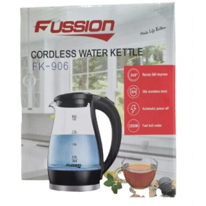 FUSSION Cordless Glass Kettle - 1.8L / 1500w / FK906