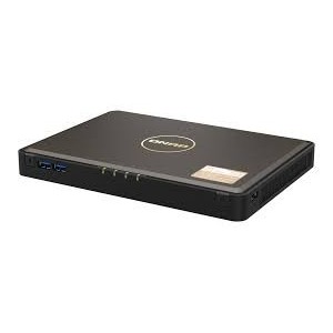 4-Bay Qnap NASbook- Intel Celeron N5105 Quad-Core- Onboard 8GB RAM (not expandable)- 4 x M.2 2280 PCIe Gen3 x2 slots- 2x 2.5GbE- 2 x HDMI 2.0- 2 x USB 3.2 Gen2 Type-A + 3 x USB 2.0