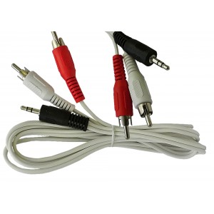  AUX(3.5mm Stereo) to 2x RCA Cable -1.2m