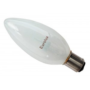 B15 Candle CFL 5w DimmableFrosted warmw EUROLUX