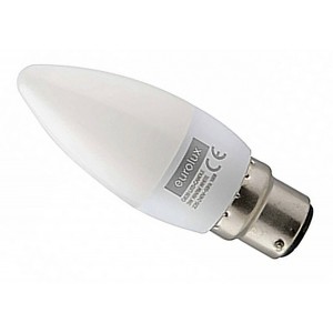 B22 LED 3w Candle w/w Frosted240v Eurolux