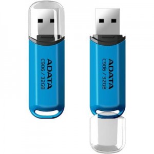 Adata C906 USB 2.0 Compact 32GB Flash Drive - Blue