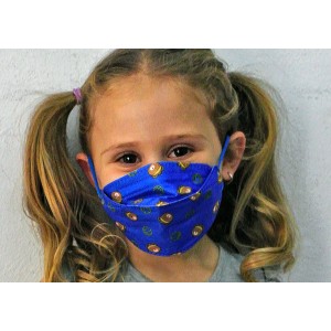 FACE MASK KIDS - KF94 -Bear+Baseball DARK BLUE