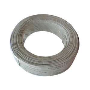 CABLE - Speaker wire 0.5mm white5METRE(twinflex)