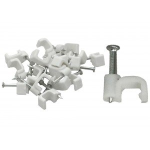 Cable Clip - 8mm FLAT (qty25)