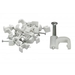 Cable Clip - 10mm FLAT (qty25)