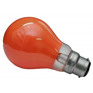 B22 GLS Incandescent Light Bulb - 40W / Orange