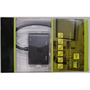 Adaptor - USB 3.0 Tohdmi+vga(with Aux)
