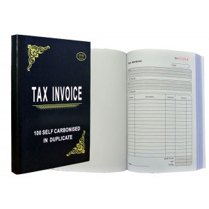 Book Tax Invoice Self-Carb 100duplicate V-A5-CS