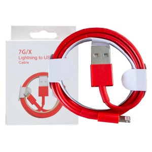 CABLE - IPhone Red - White Box