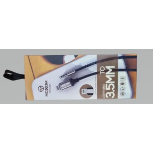 ADAPTOR - Moxom Lightning to3.5mm AUX AX21 BLACK
