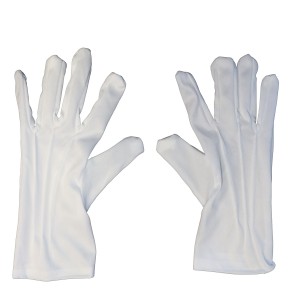 White Ceremonial Gloves - 5 Pack