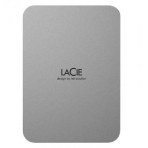 Seagate LaCie 1TB Aluminum Enclosure Portable External Hard Drive - Silver