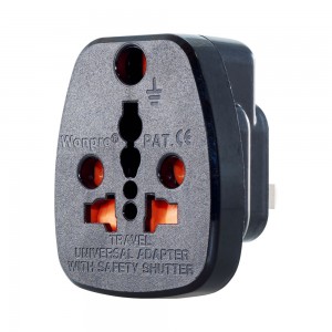 LinkQnet British Male to SA Female Power Adapter - Black