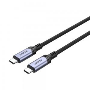 Unitek 2m USB Type-C 240W 48V 5A Power Delivery 3.1 Braided Charging Cable