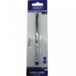 Marlin Liqui Liner Roller Ball Pen - Black - Single